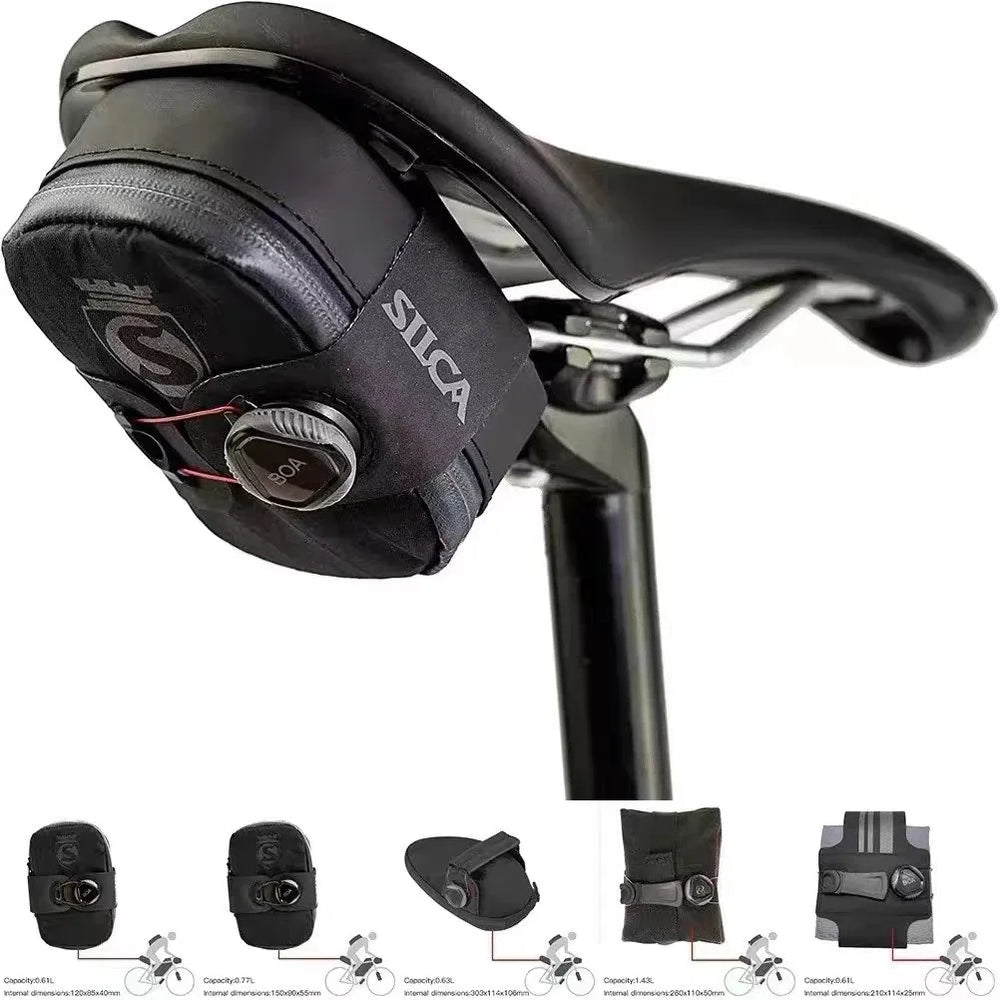 Waterproof Bike Saddle Bag YKK Zipper MTB Road