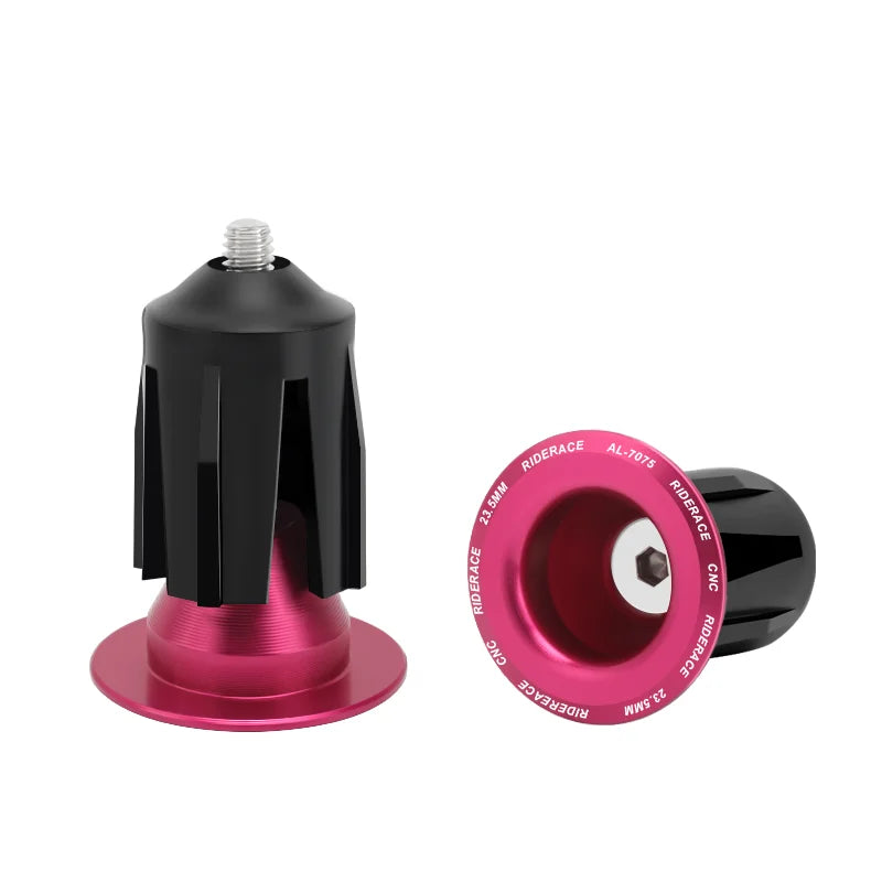 1 Pair Bicycle Handlebar End Plugs Alloy Caps