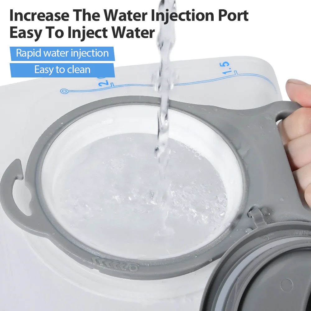 Hydration backpack with 1.5–3L water bladder reservoir