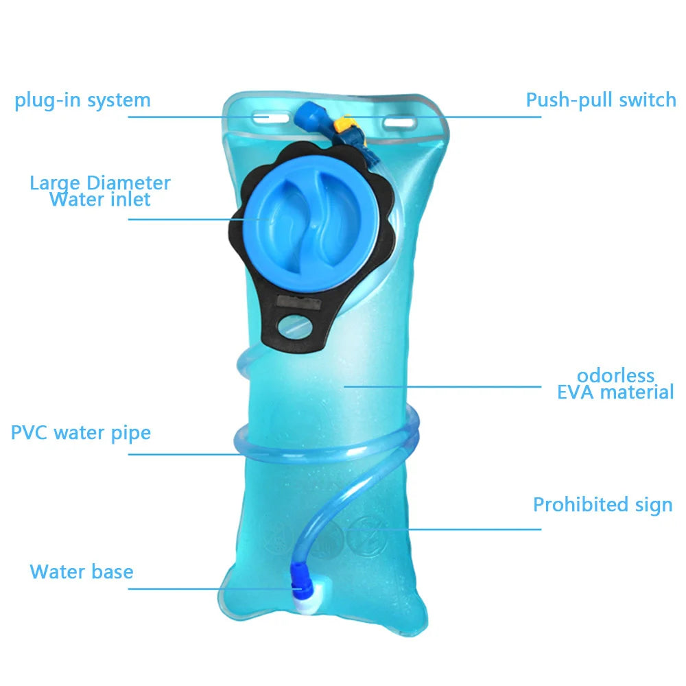 Hydration backpack 2L for cycling, motocross & hiking