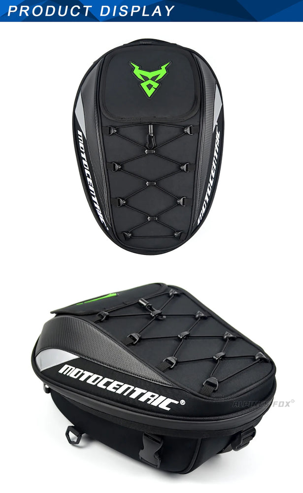37L waterproof motorcycle rear seat bag, durable
