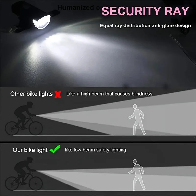 Bike Light Set Front and Rear for MTB & Road Bike