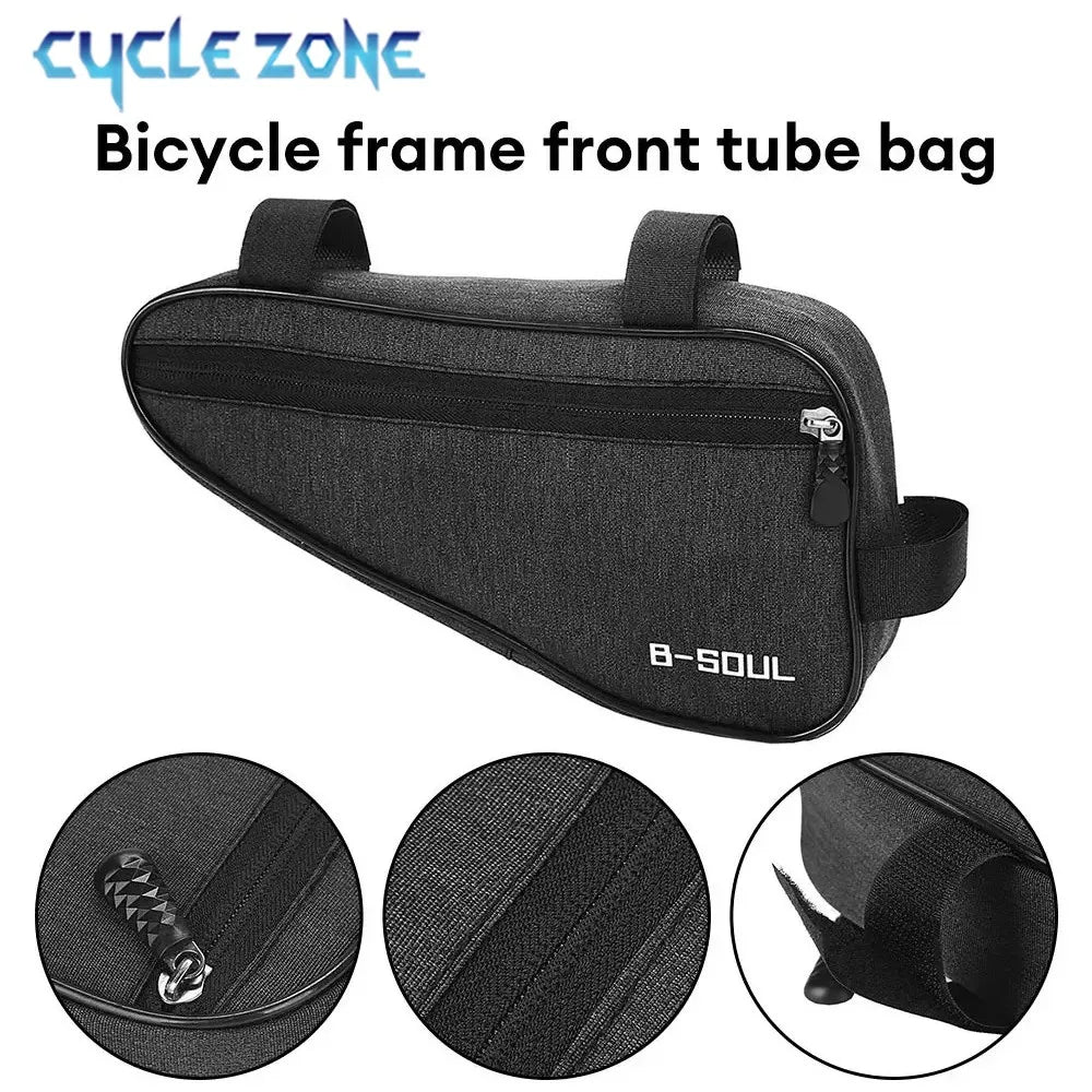 Bike Triangle Frame Bag MTB Front Tube Storage
