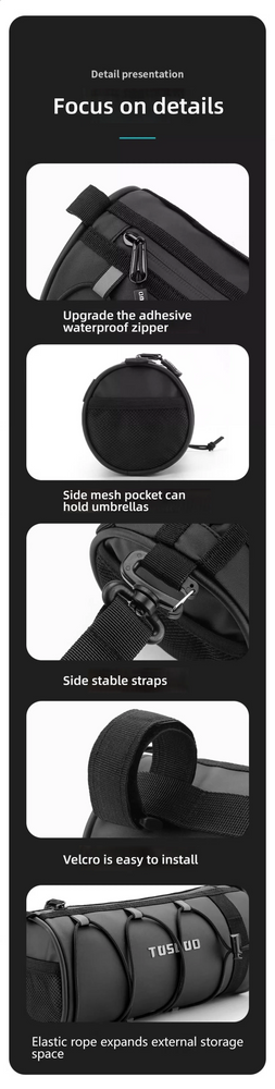 TOSUOD Bike Front Bag Multifunction Storage