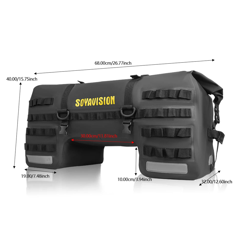 Waterproof motorcycle seat bag, travel luggage