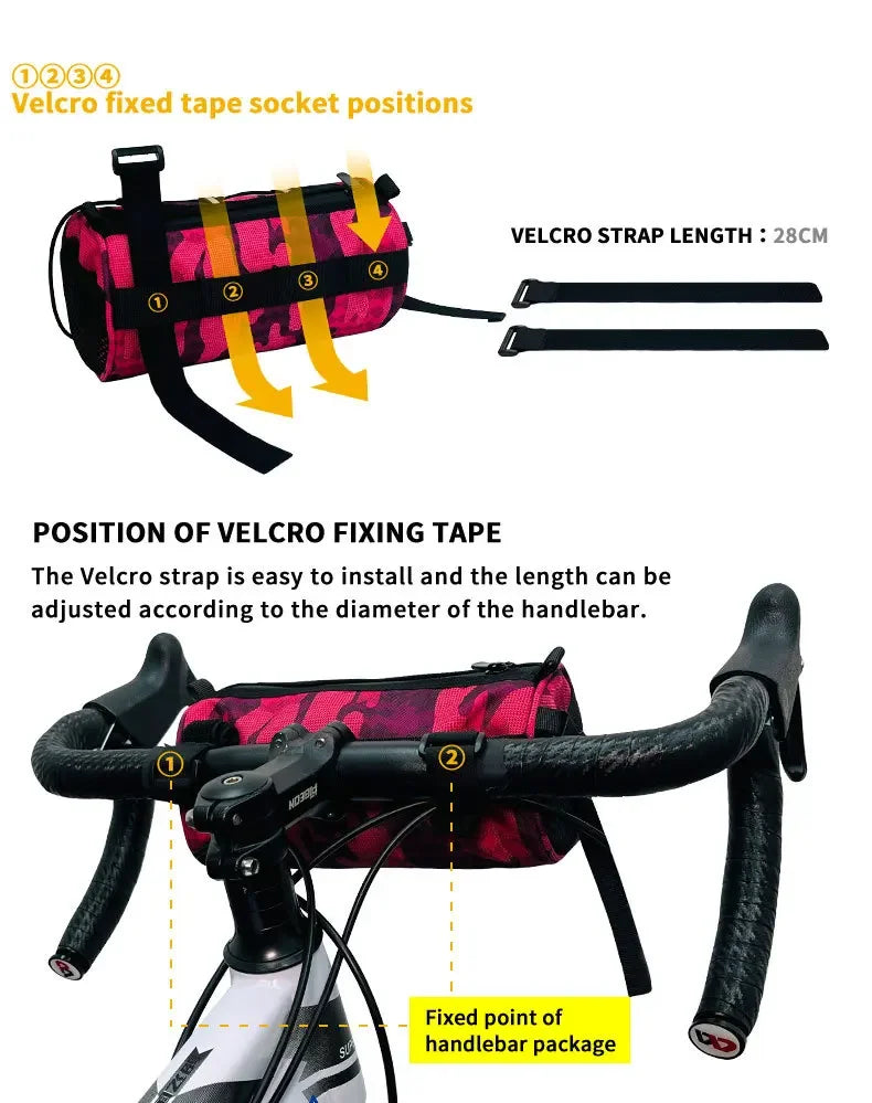 Waterproof Bike Handlebar Bag Front Storage