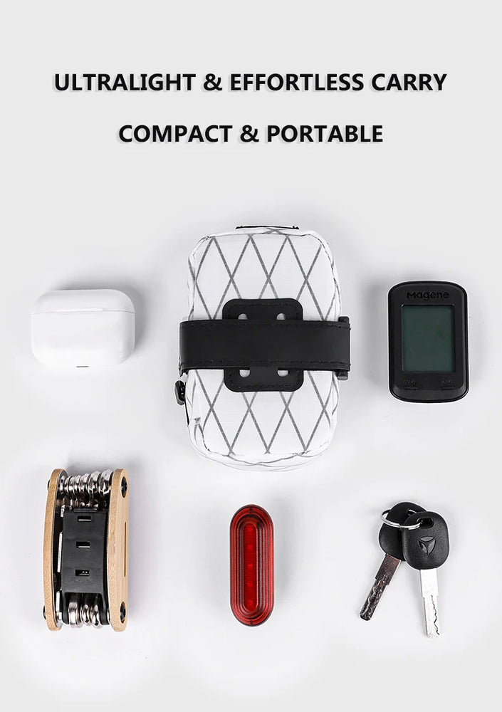 Waterproof Bicycle Saddle Bag Reflective Rear Storage