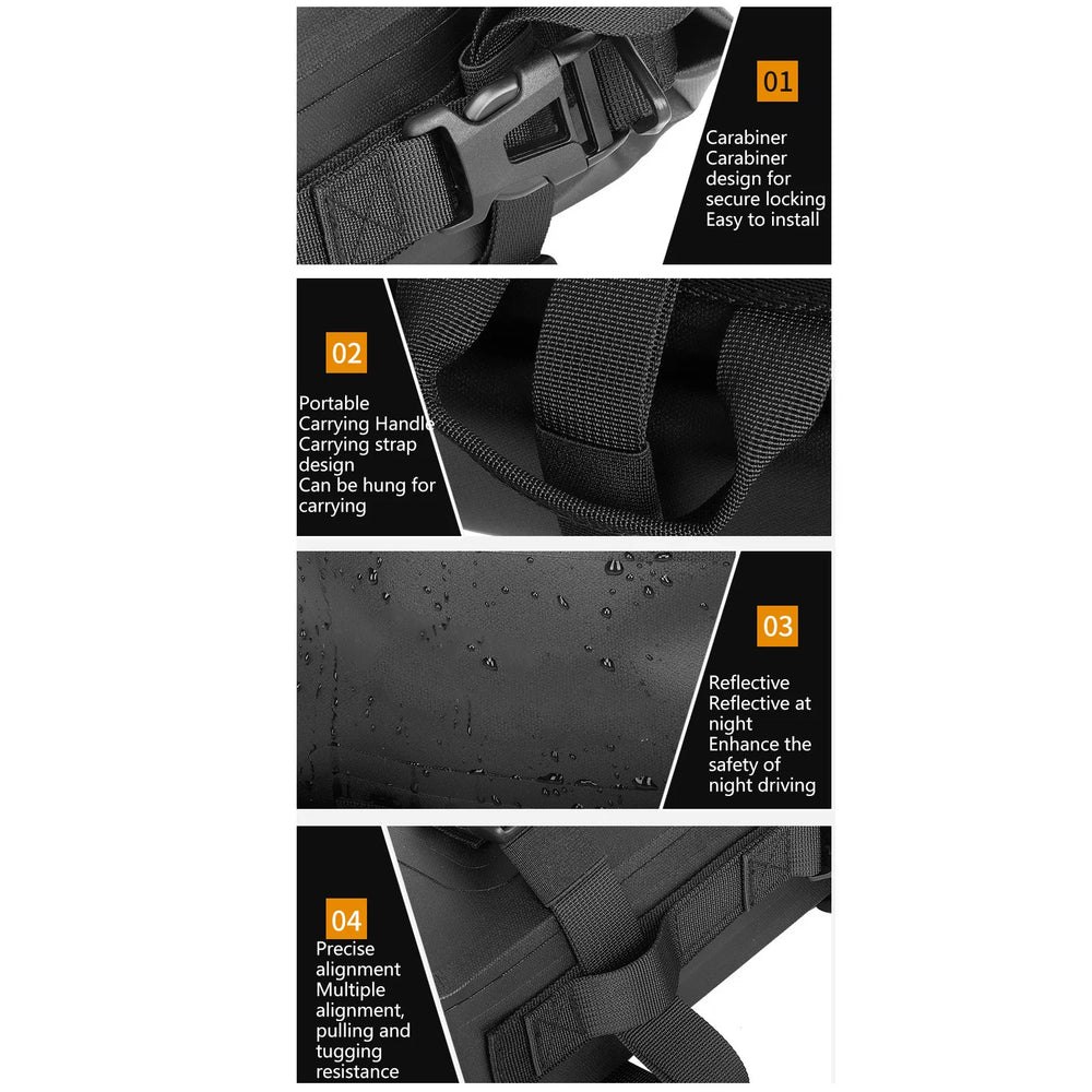 4L waterproof motorcycle tail/side bag for travel
