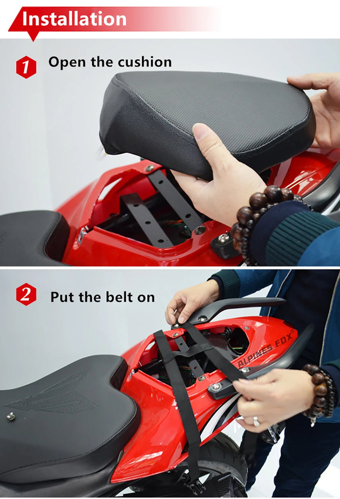 37L waterproof motorcycle rear seat bag, durable