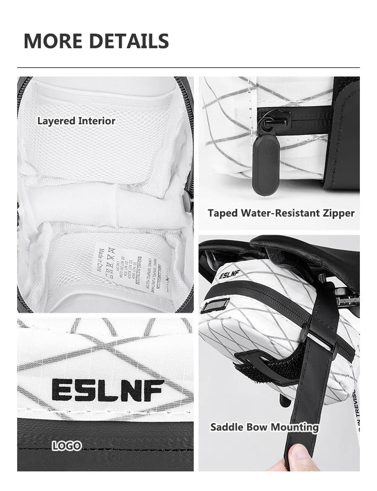Waterproof Bicycle Saddle Bag Reflective Rear Storage