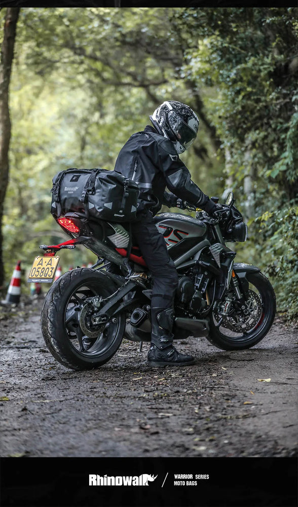 20–65L motorcycle back seat bag, waterproof MOLLE