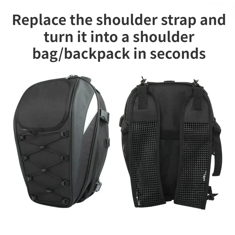 45L waterproof motorcycle tail bag, high capacity
