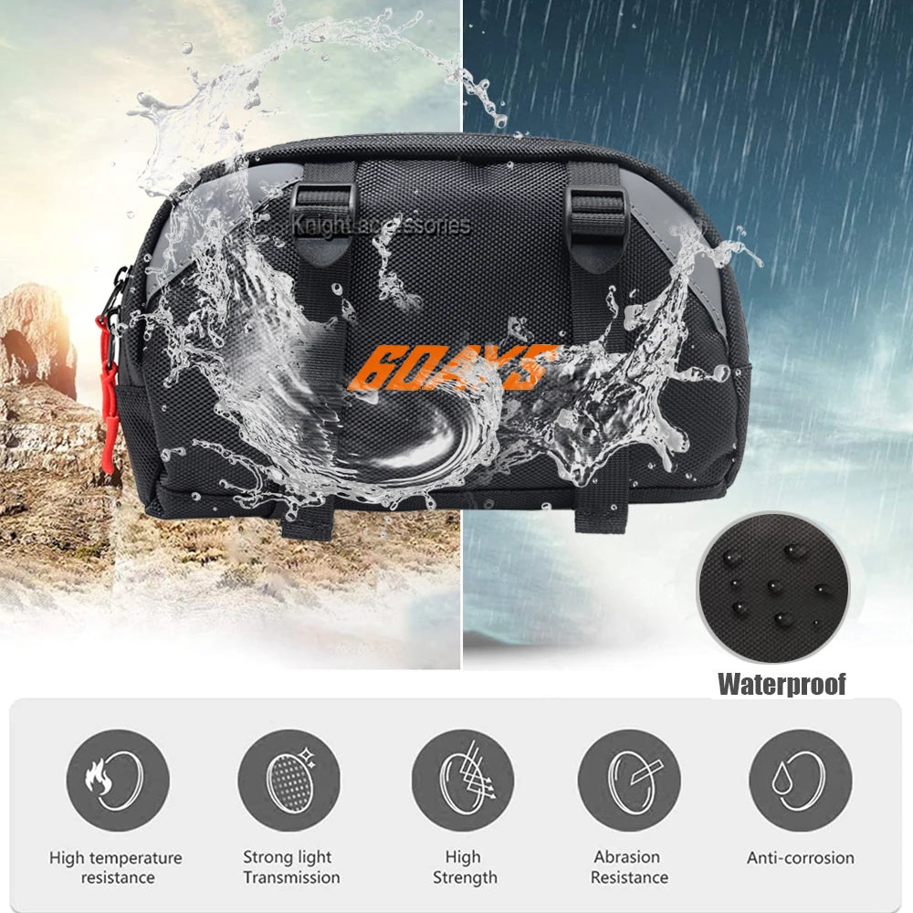 Motorcycle Handlebar Bag Multifunction Travel Storage