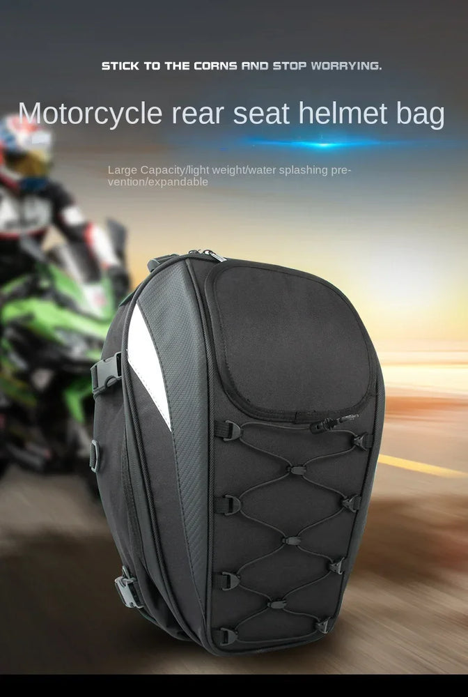 45L waterproof motorcycle tail bag, high capacity
