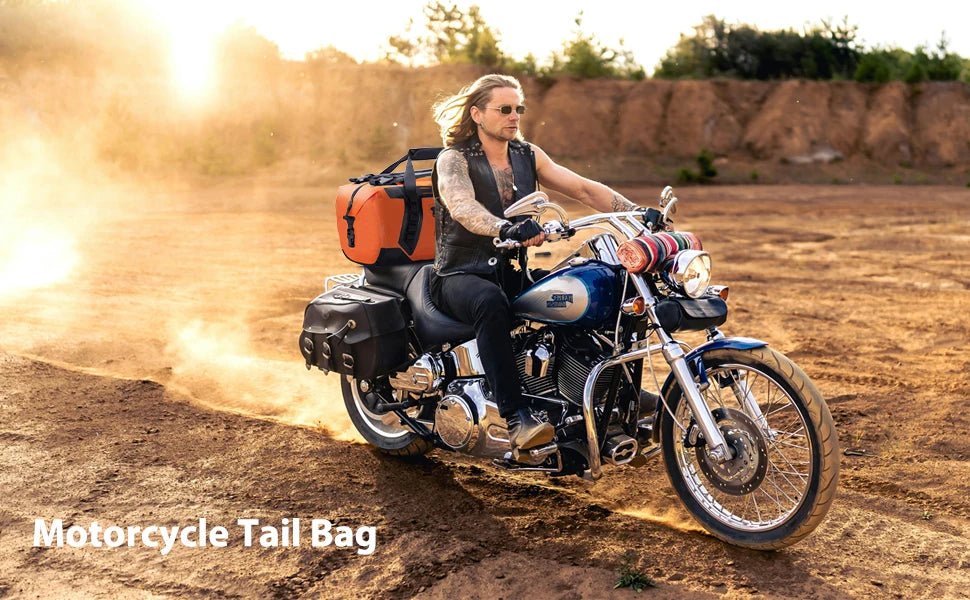 50L motorcycle dry bag for camping, boating & travel