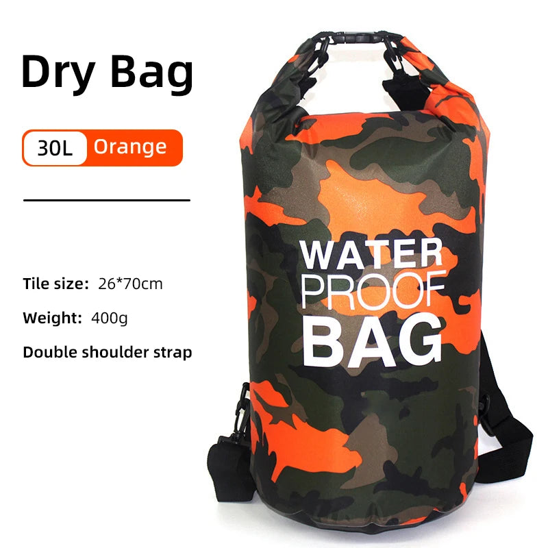 30L/15L Waterproof Dry Bag Backpack with Wet Pocket