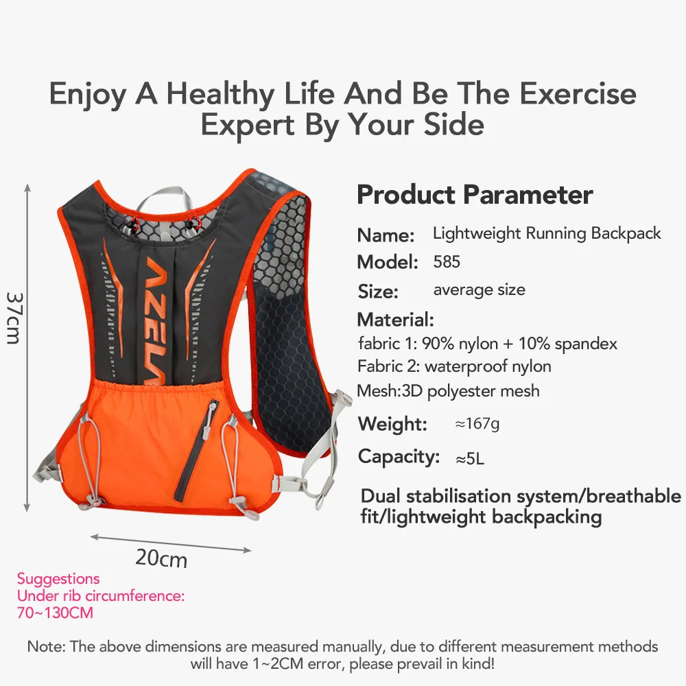 NEWBOLER 5L Hydration Vest for Running & Cycling