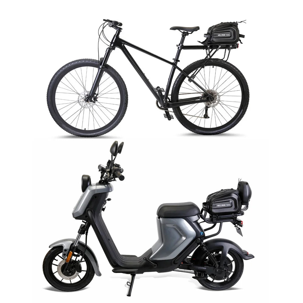 Bicycle Rear Rack Bag Storage for MTB & E-Bike
