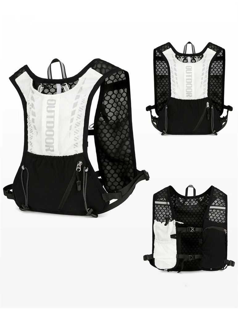 Reflective Running Hydration Vest Cycling Backpack