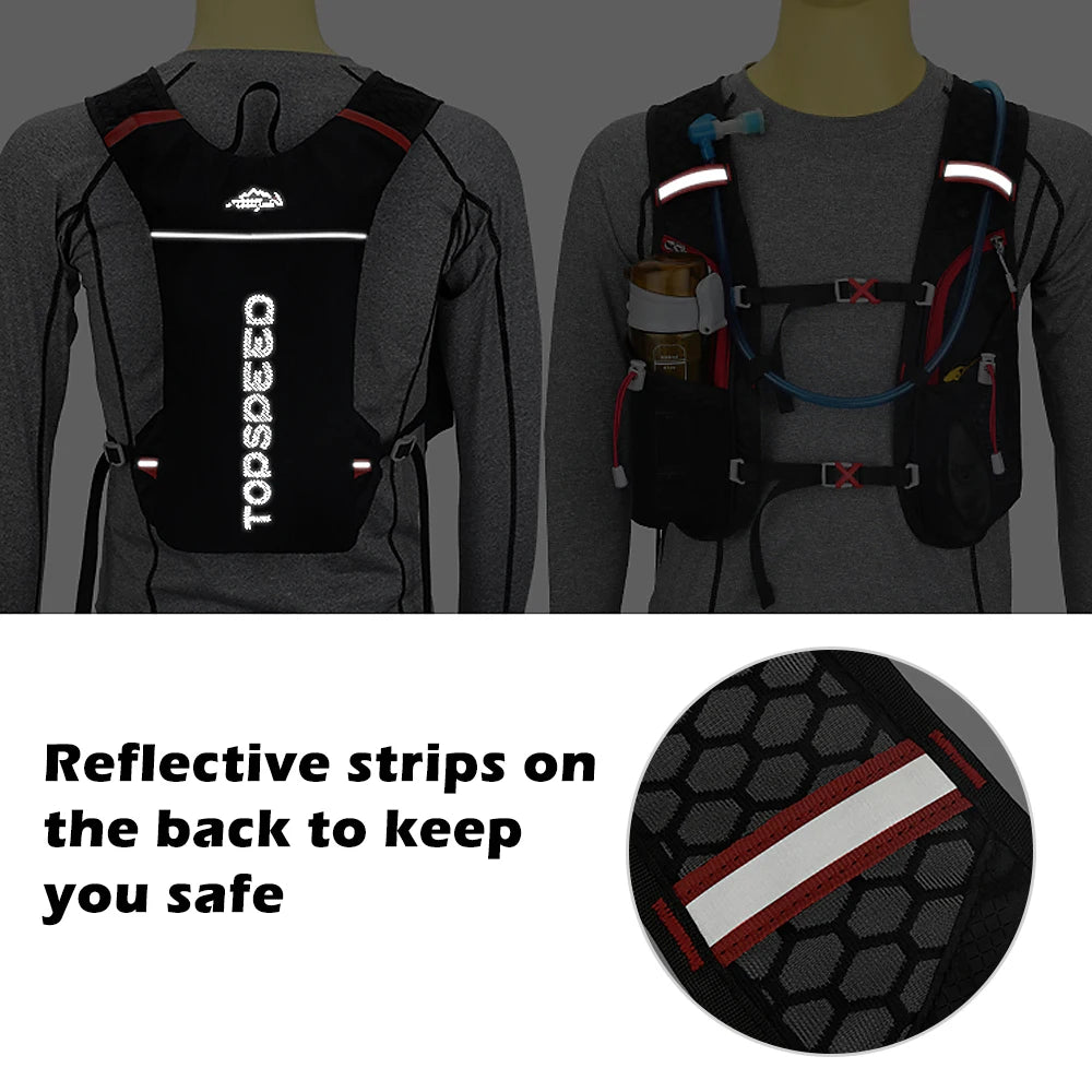 2L Hydration Backpack, Lightweight for Running & Cycling