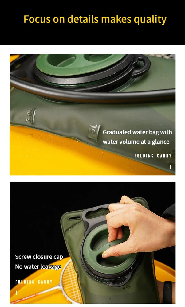 2L Hydration Water Bladder for Running & Cycling
