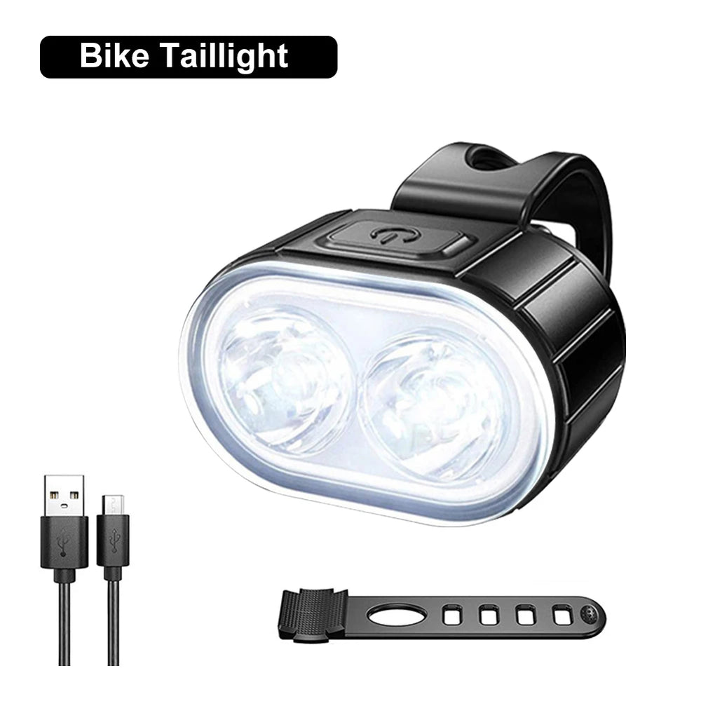 Waterproof LED Bike Headlight & Taillight Set