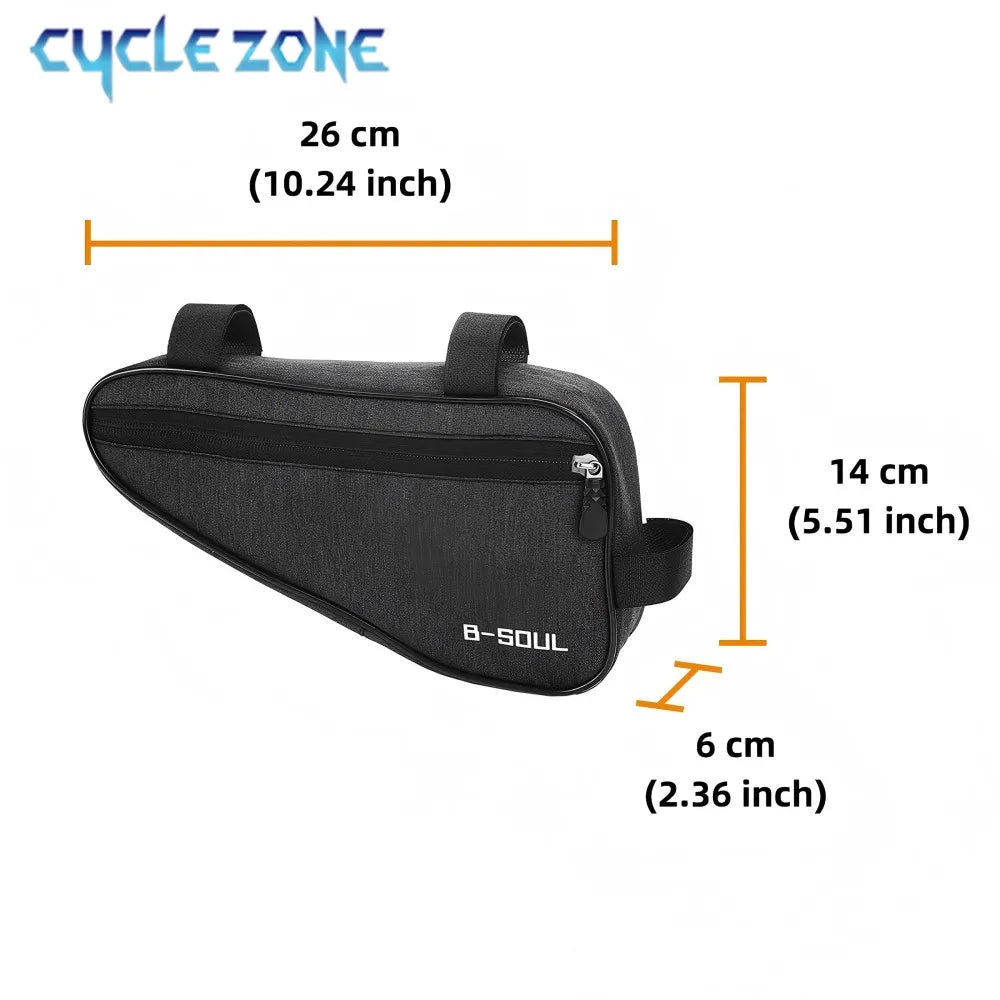 Bike Triangle Frame Bag MTB Front Tube Storage