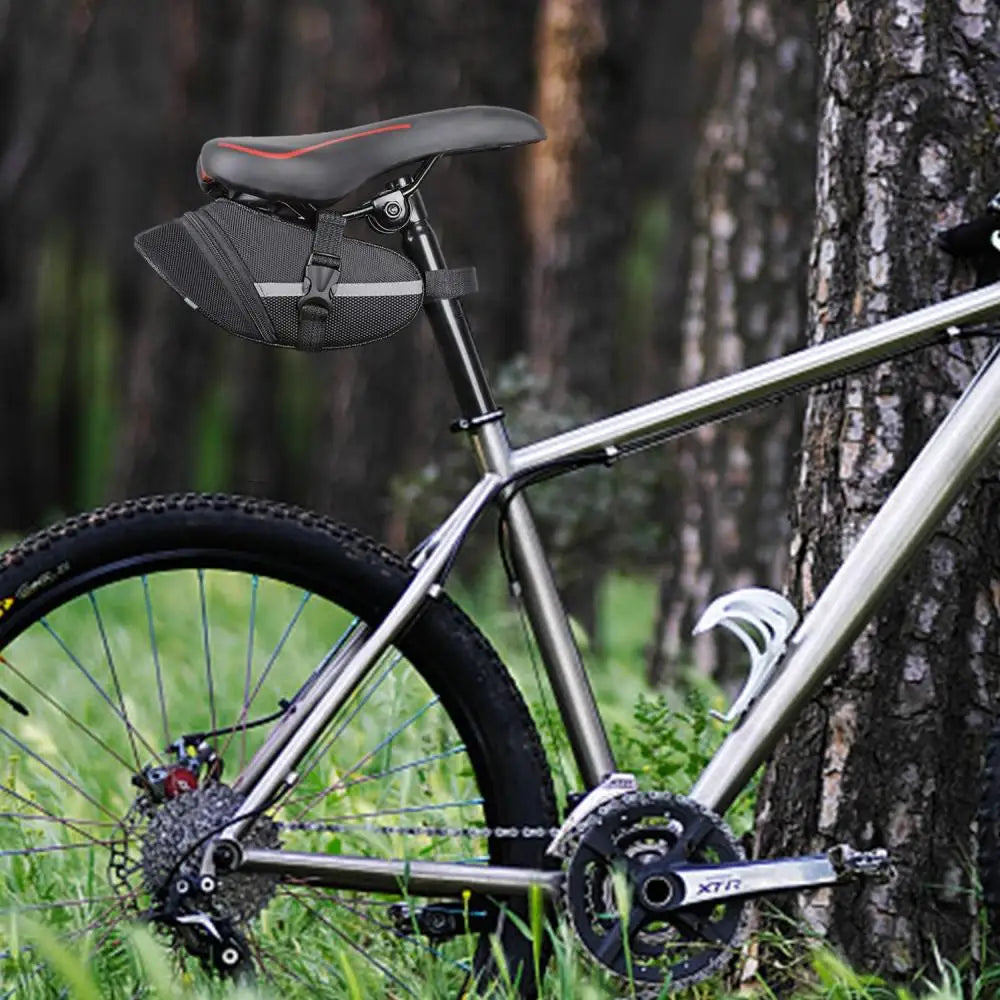DOMEN Bike Saddle Bag Waterproof Reflective Tail Bag