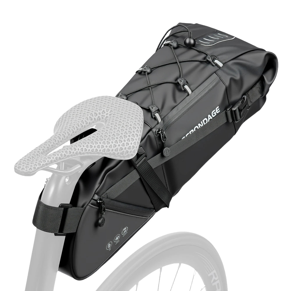 OFFBONDAGE 15L Foldable Rear Bike Saddle Bag