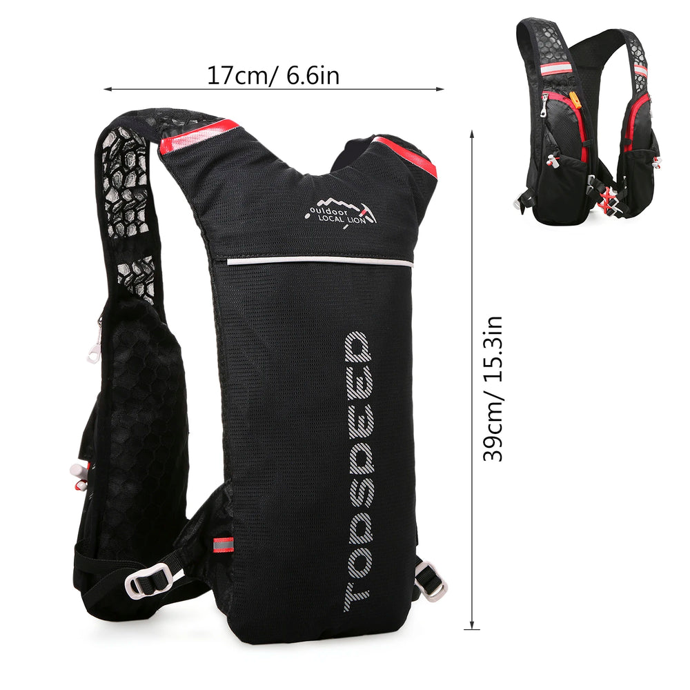 2L Hydration Backpack, Lightweight for Running & Cycling