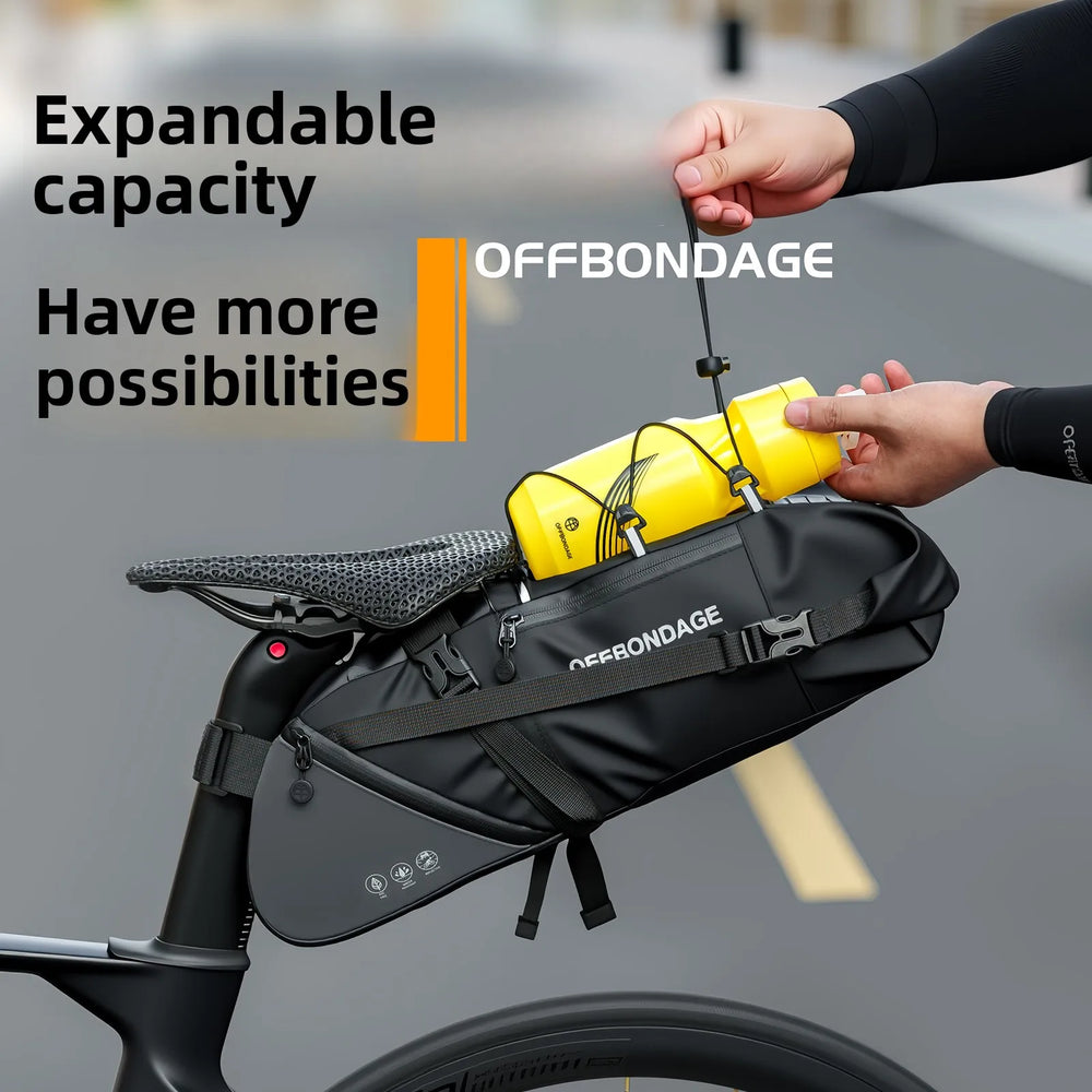 OFFBONDAGE 15L Foldable Rear Bike Saddle Bag