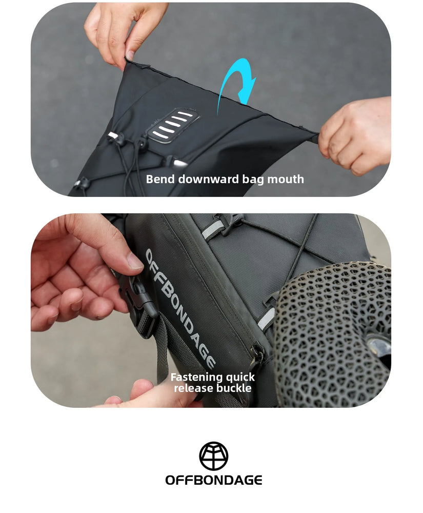OFFBONDAGE 15L Foldable Rear Bike Saddle Bag