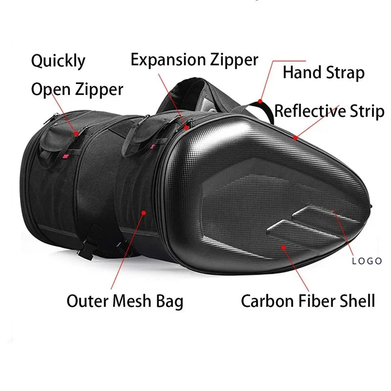 Motorcycle Saddle Bag Double-Sided Travel Riding Bag