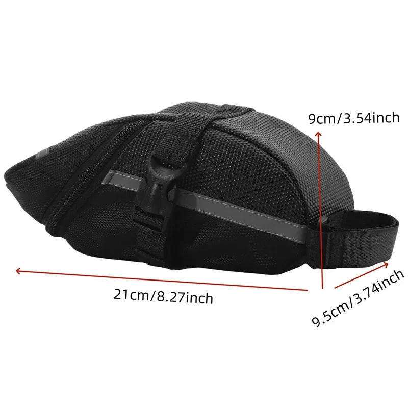 Waterproof Nylon Bike Saddle Bag Rear Tool Pouch