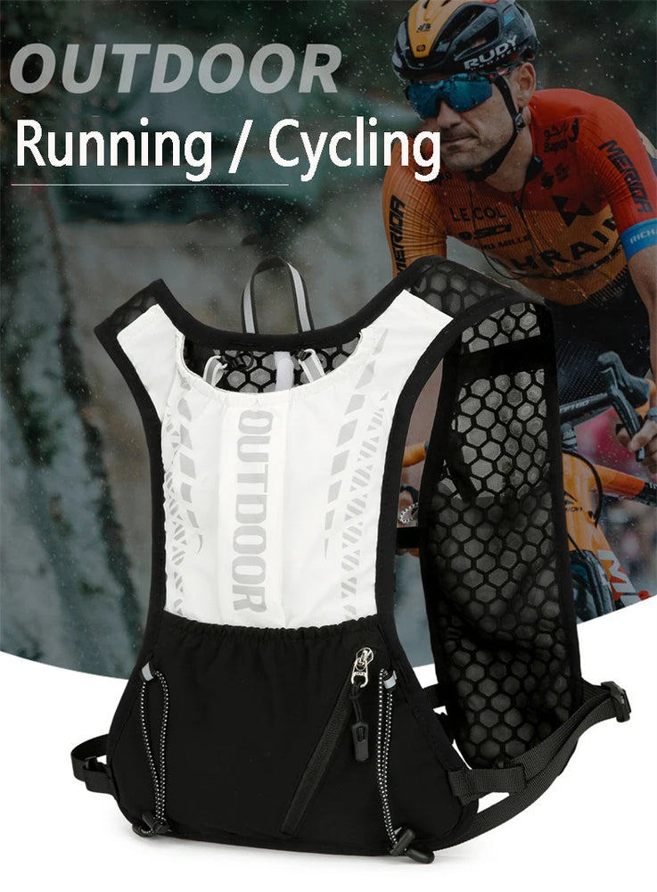 Reflective Running Hydration Vest Cycling Backpack