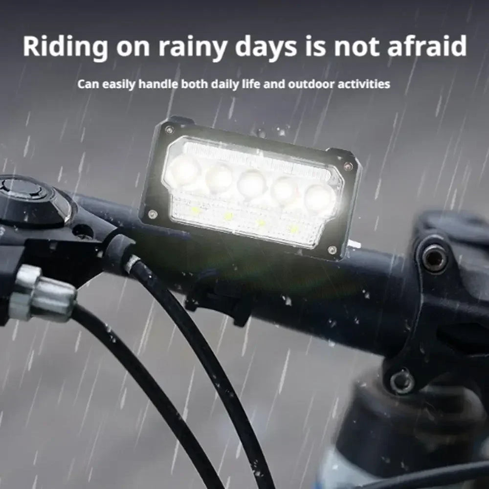 Waterproof USB Bike Headlight with Power Display