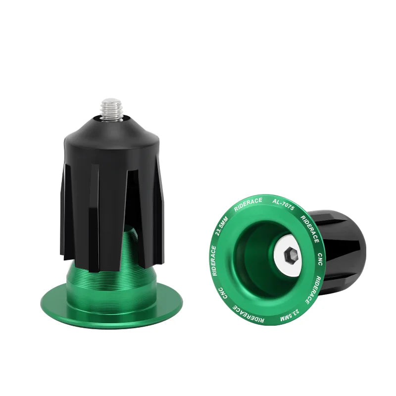 1 Pair Bicycle Handlebar End Plugs Alloy Caps