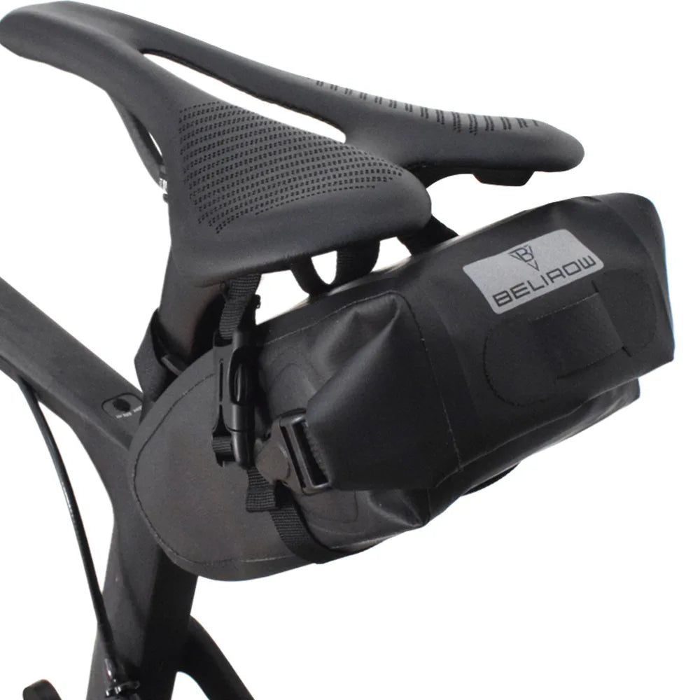 Waterproof bike saddle bag for MTB & road cycling