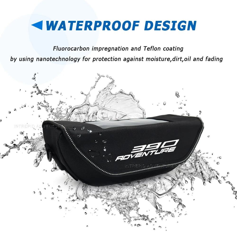 Motorcycle handlebar bag for 390 ADV, waterproof