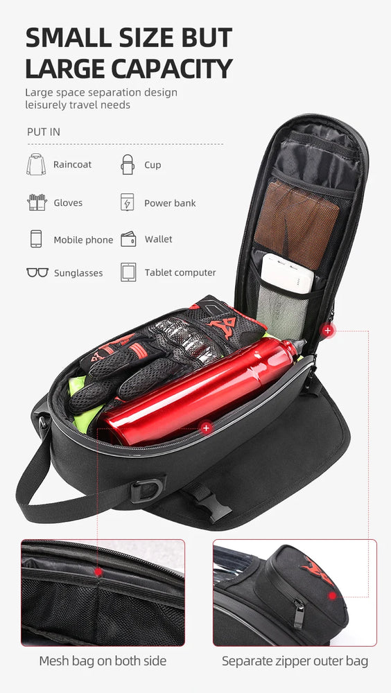 Universal Motorcycle Magnetic Navigation Tank Bag