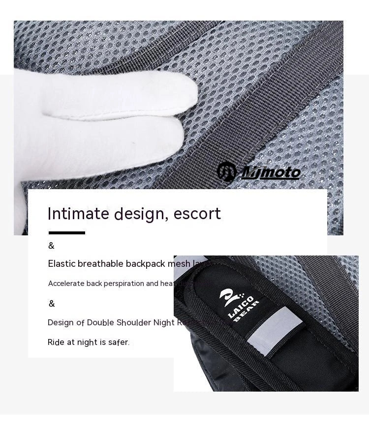 LAICO BEAR Motorcycle Hydration Backpack Reflective