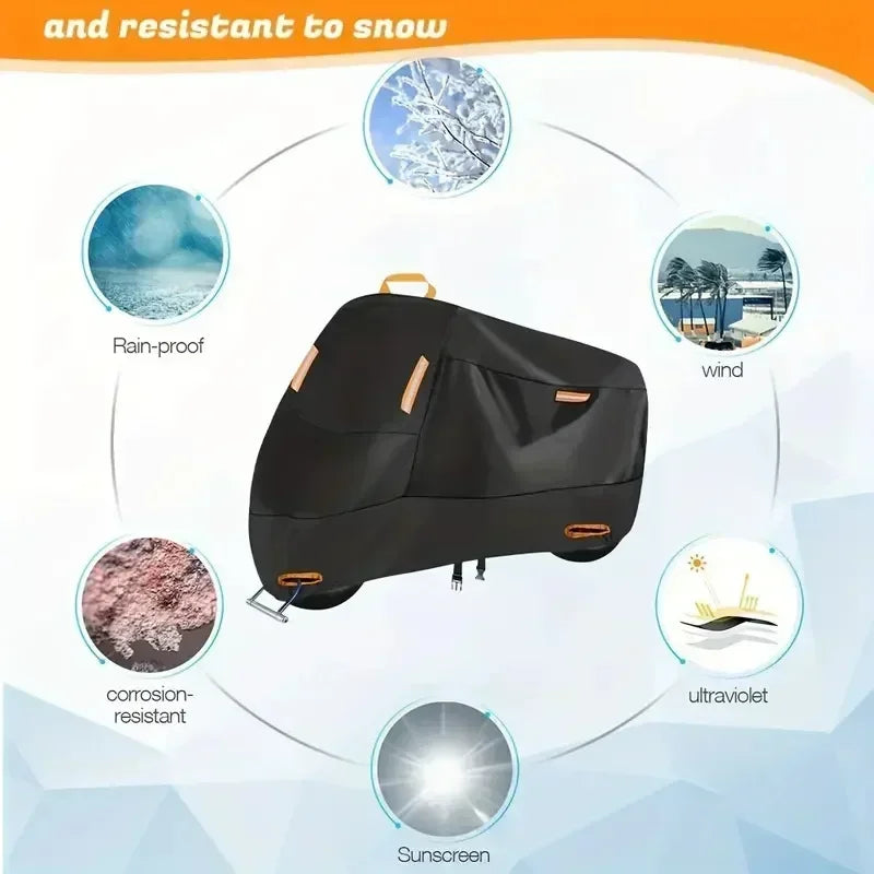 Waterproof Motorcycle Cover UV Protection Polyester