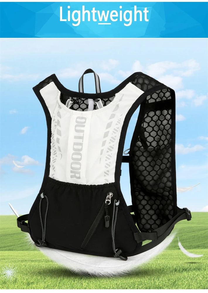 Reflective Running Hydration Vest Cycling Backpack