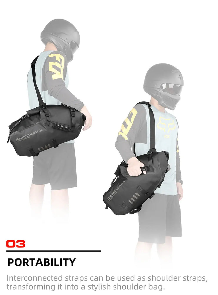 Rhinowalk waterproof motorcycle pannier bags 18–48L
