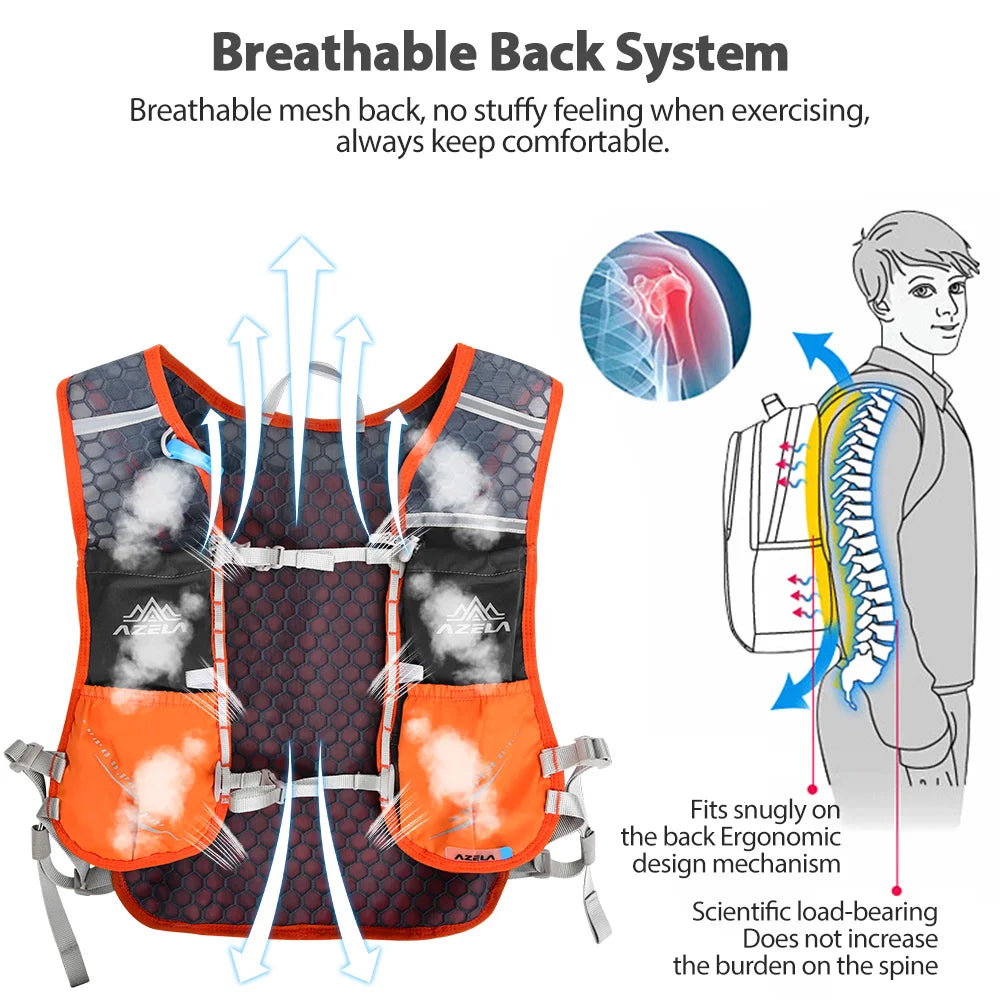 NEWBOLER 5L Hydration Vest for Running & Cycling