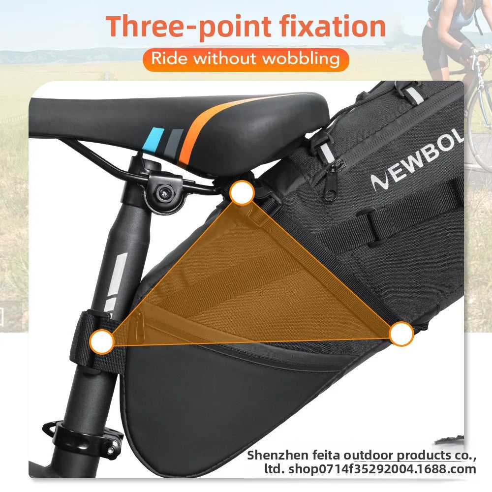 Bicycle Rear Seat Bag Waterproof Large Capacity