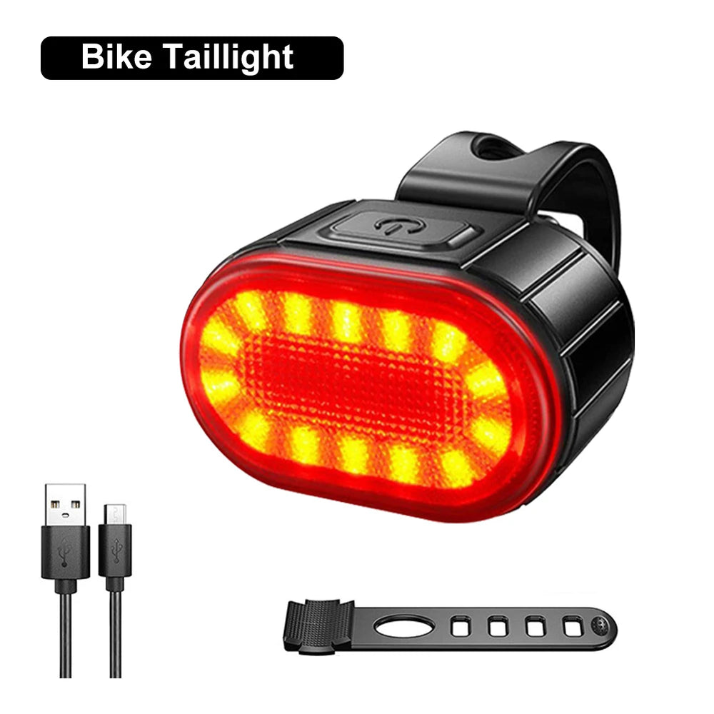 Waterproof LED Bike Headlight & Taillight Set