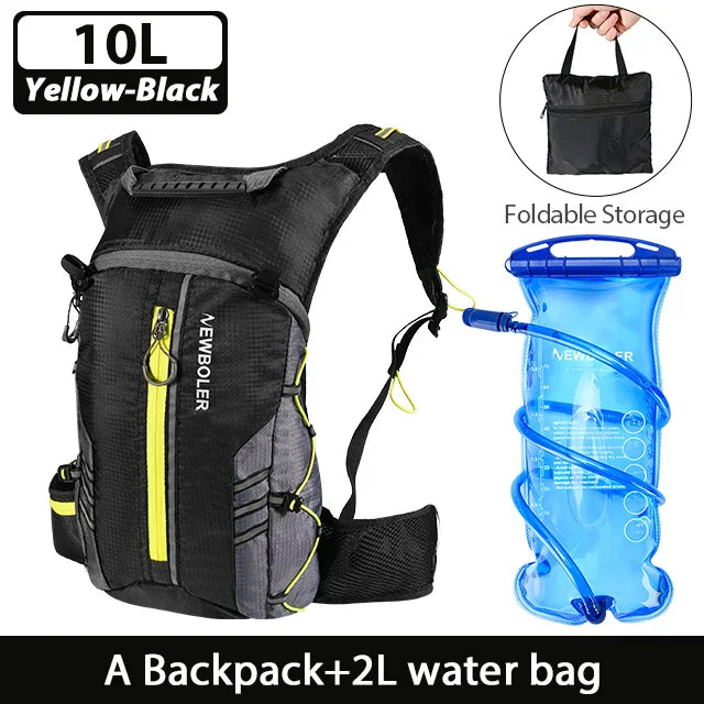 NEWBOLER Water-Repellent Cycling Hydration Backpack