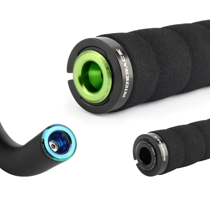 1 Pair Bicycle Handlebar End Plugs Alloy Caps