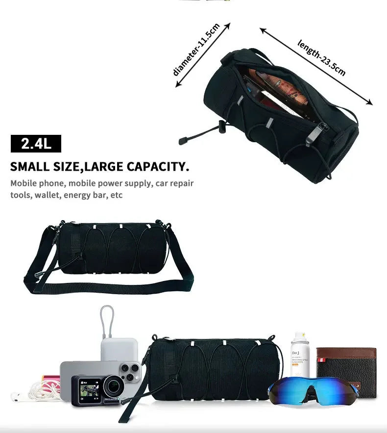 Waterproof Bike Handlebar Bag Front Storage